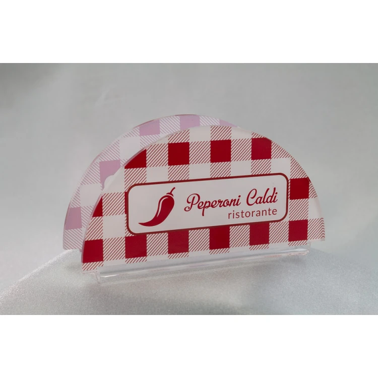 Akryl-Serviettenhalter mit individueller Grafik - UV-Druck - SA005