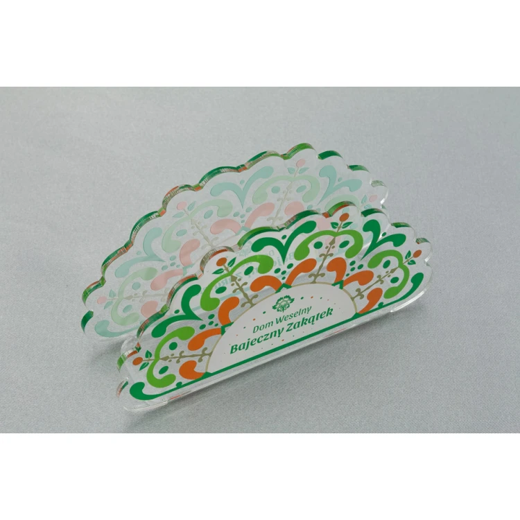 Akryl-Serviettenhalter mit individueller Grafik - UV-Druck - SA004