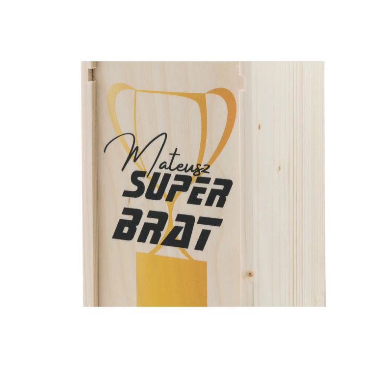 Alkoholkiste für den Superbruder - Geburtstagsgeschenk - SK057