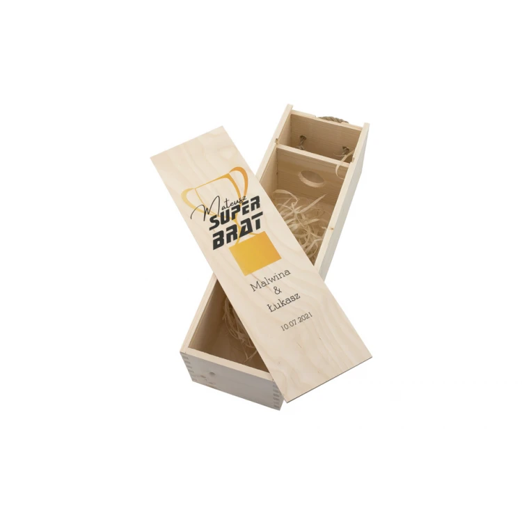 Alkoholkiste für den Superbruder - Geburtstagsgeschenk - SK057