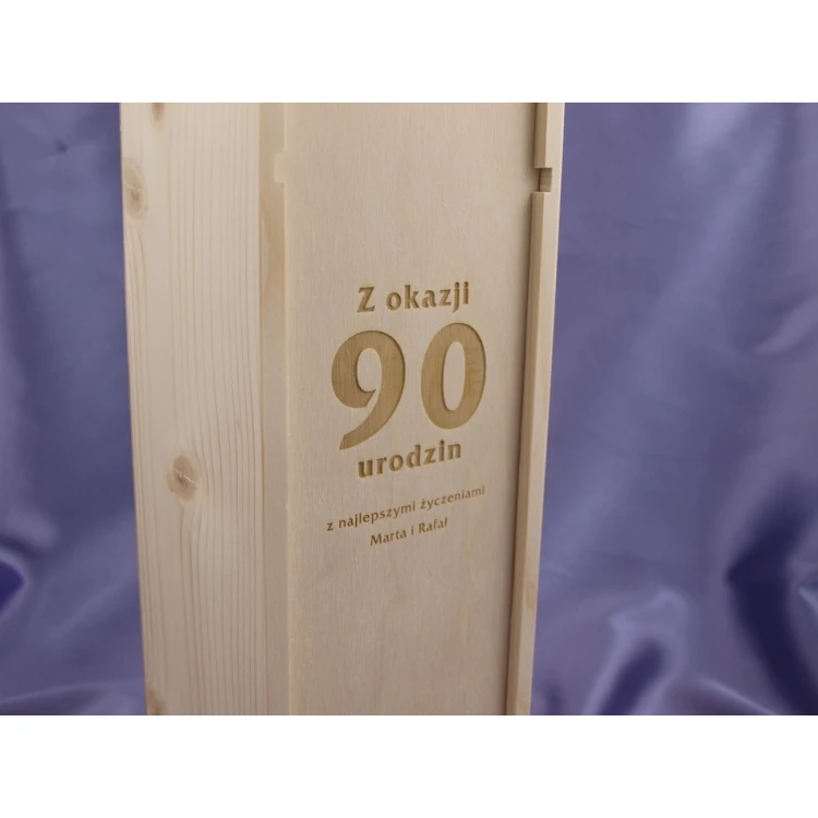 Alkoholkiste mit Logo, Text oder Wappen