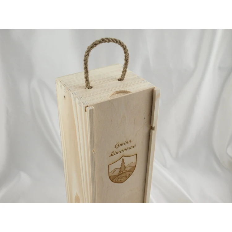 Alkoholkiste mit Logo, Text oder Wappen