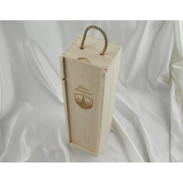 Alkoholkiste mit Logo, Text oder Wappen