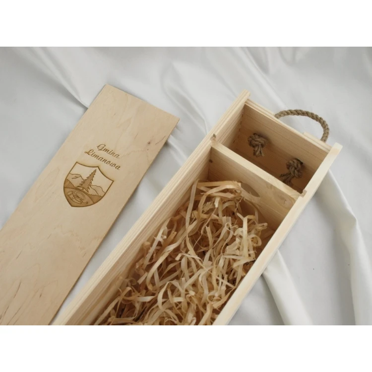 Alkoholkiste mit Logo, Text oder Wappen
