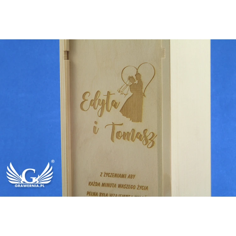 Alkoholkiste mit Logo, Text oder Wappen