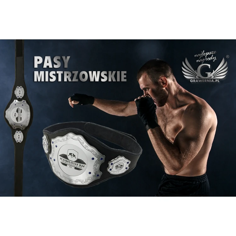 MITTELGROßER MEISTERGÜRTEL JUI JITSU CHAMPION - P037