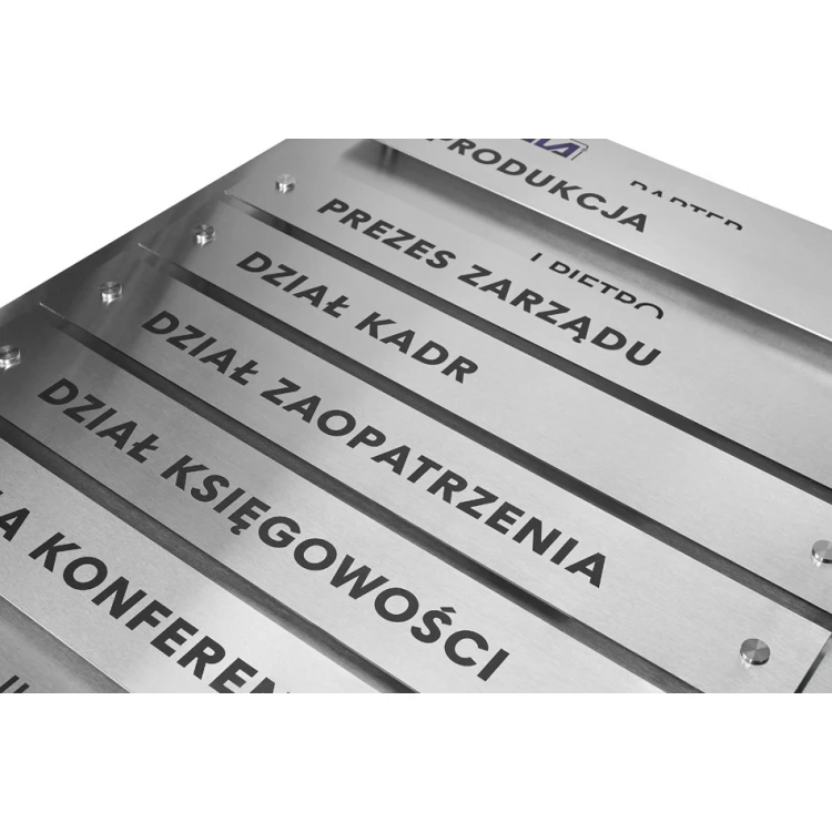Stahl-Informationstafel auf Abstand - Digitaler UV-Druck - Maße: 600x900mm - TAB252