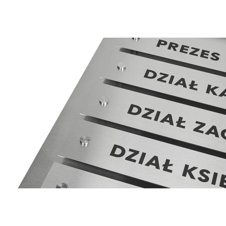Stahl-Informationstafel auf Abstand - Digitaler UV-Druck - Maße: 600x900mm - TAB252