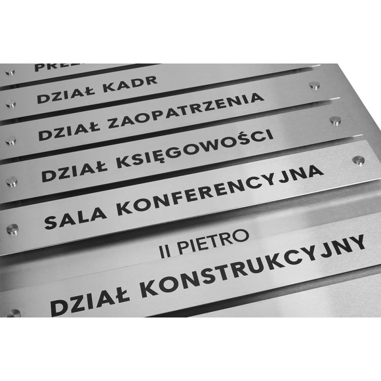 Stahl-Informationstafel auf Abstand - Digitaler UV-Druck - Maße: 600x900mm - TAB252