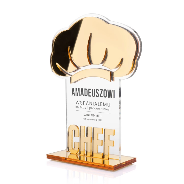 Akrylstatuette für den Koch Chef - Höhe 200mm - DTA096