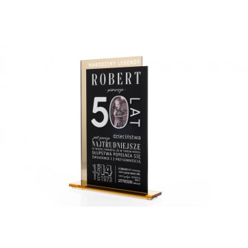 Akrylstatuette Galea - Geschenk zum 50. Geburtstag - Höhe 265mm - DTA081