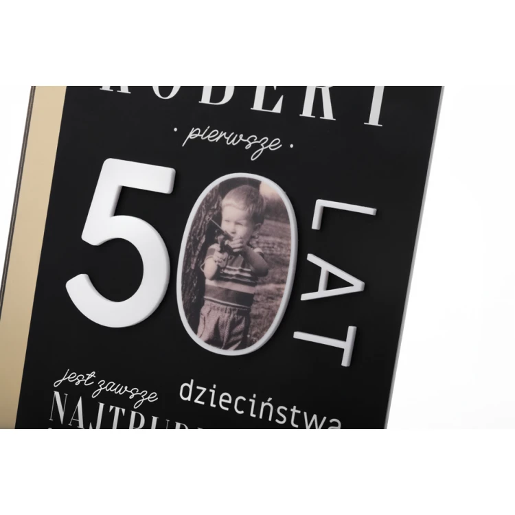 Akrylstatuette Galea - Geschenk zum 50. Geburtstag - Höhe 265mm - DTA081