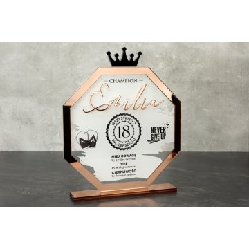 Acrylstatuette Glamour - Geschenk zum 18. Geburtstag - Höhe 150mm - DTA067