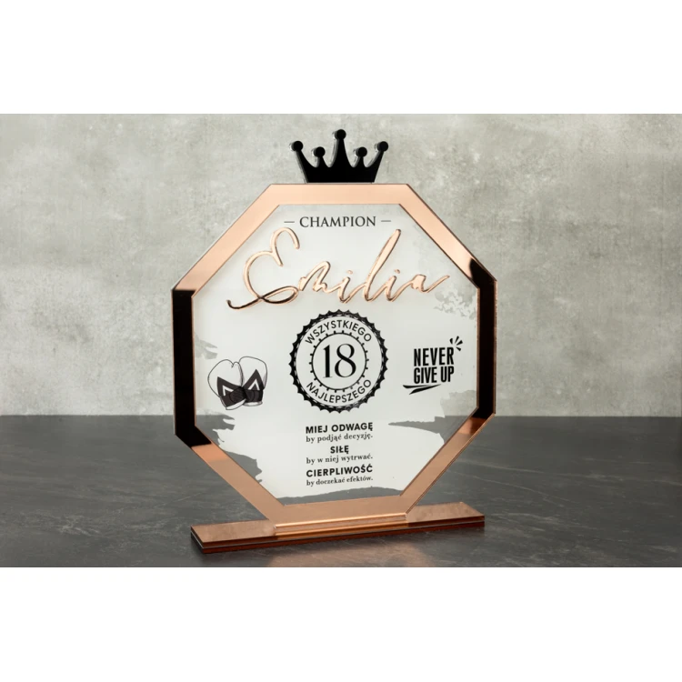 Acrylstatuette Glamour - Geschenk zum 18. Geburtstag - Höhe 150mm - DTA067