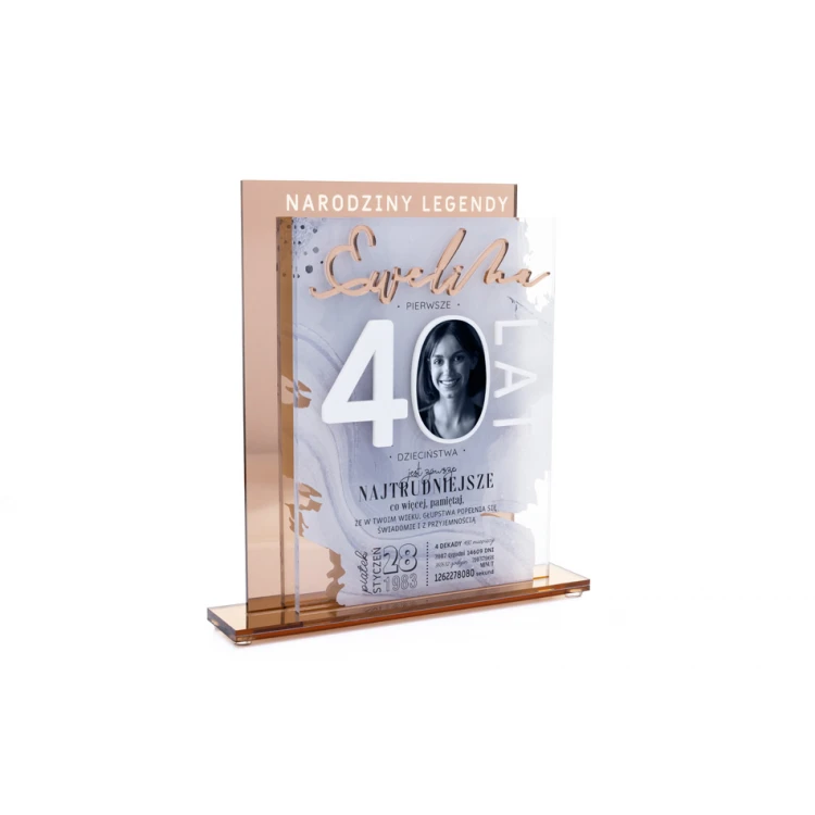 Akrylstatuette Luana - Jubiläumsgeschenk - Höhe 217mm - DTA082
