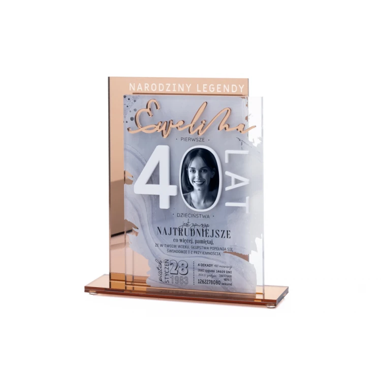Akrylstatuette Luana - Jubiläumsgeschenk - Höhe 217mm - DTA082