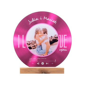 Statue mit Foto und Song - Vinylplatte - DTA092