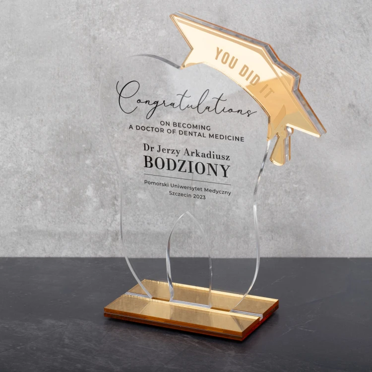 Akrylstatuette Zahn - Höhe 200mm - DTA086