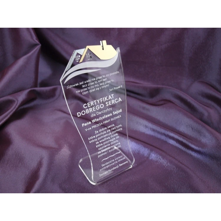 STATUETTE HÄUSER - Zertifikat - Modell DTA12 - Höhe 20 cm