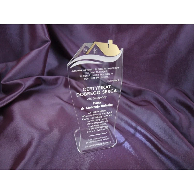 STATUETTE HÄUSER - Zertifikat - Modell DTA12 - Höhe 20 cm