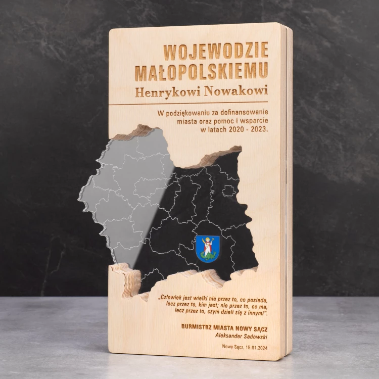Holzstatuette - Dank für seine Hilfe und Unterstützung - Höhe 22cm - DTA114