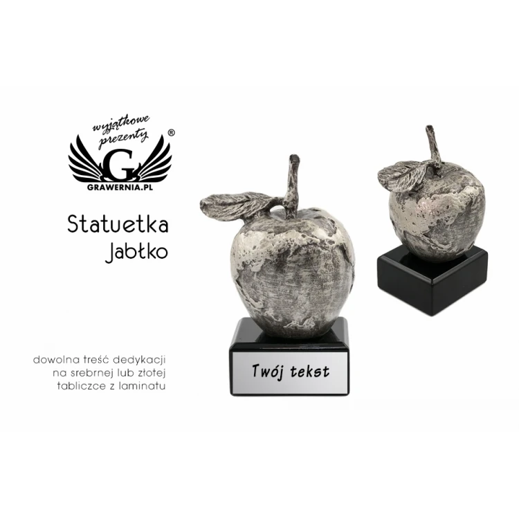 Statuette APFEL - attraktive gegossene Figur - Höhe 14cm - FOL020