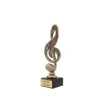 Statuette Violinschlüssel - attraktive gegossene Figur - Höhe 22,5 cm - FOL008