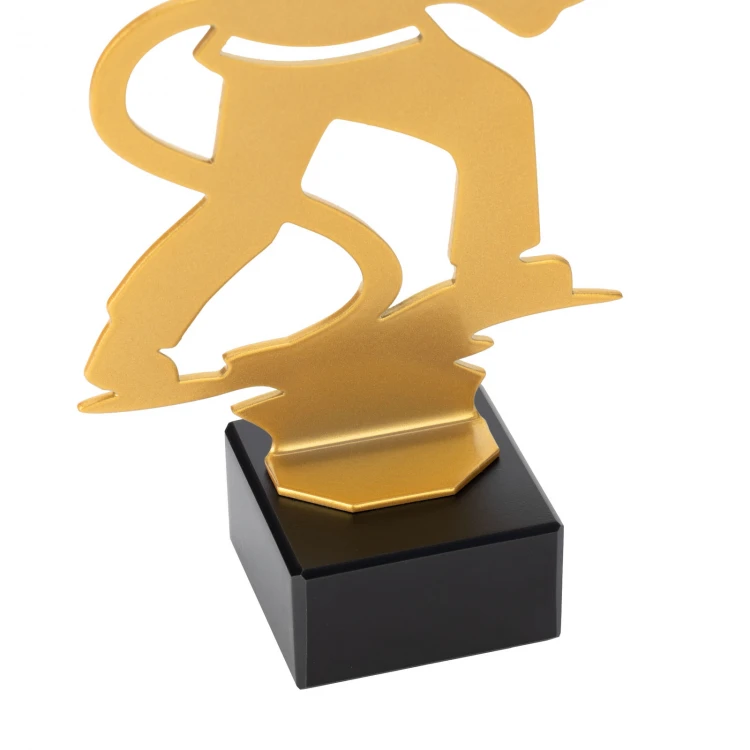 Metallstatuette für Feuerwehrmann - Höhe 210mm - SML011