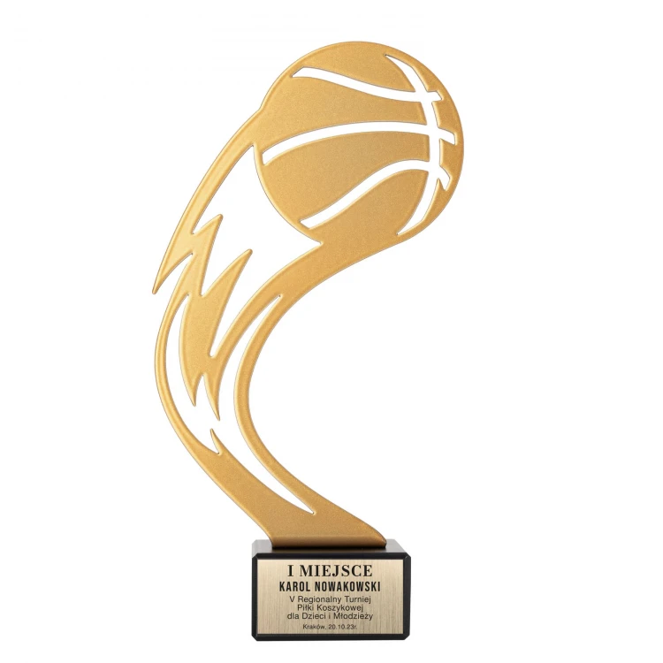Metallstatuette Basketball - Höhe 200mm - SML006