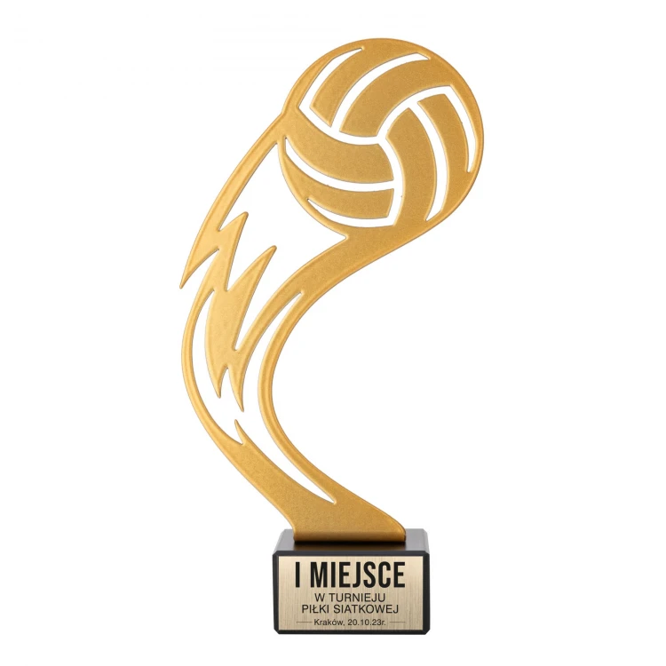Metallstatuette Volleyball - Höhe 210mm - SML010