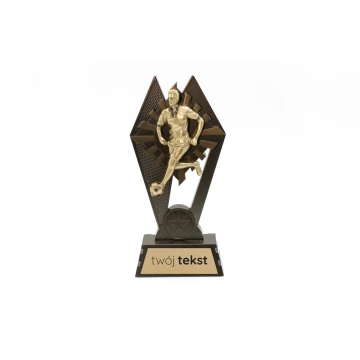 Fußball Statuette 5 - attraktive Figur aus Guss mit Ihrer Gravur - Höhe 17,5cm - FOL060
