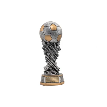 Fußball-Statuette - attraktive Figur aus Guss mit Ihrer Gravur - Höhe 30cm - FOL063