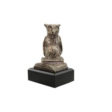 Statuette Eule - attraktive gegossene Figur - Höhe 12,5 cm