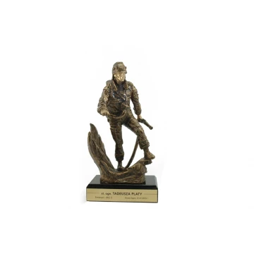 Feuerwehrmann Statuette - attraktive gegossene Figur - Höhe 25 cm