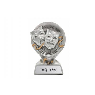 Statue Theater Silver - attraktive gegossene Figur - Höhe 14cm - FOL042