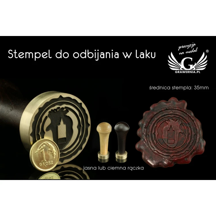 Lacksiegelstempel - CNC - Durchmesser 35mm