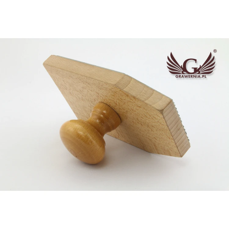 Stempel zum Abdrücken in Tinte - Abmessungen des Abdrucks 147x85mm