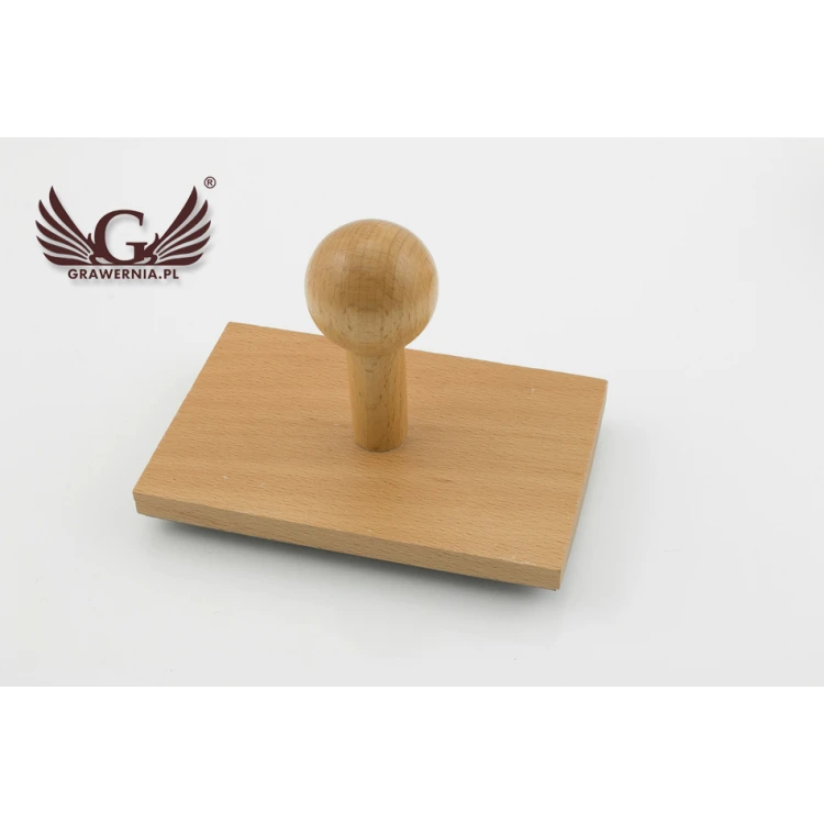 Stempel zum Abdrücken in Tinte - Abmessungen des Abdrucks 120x70mm