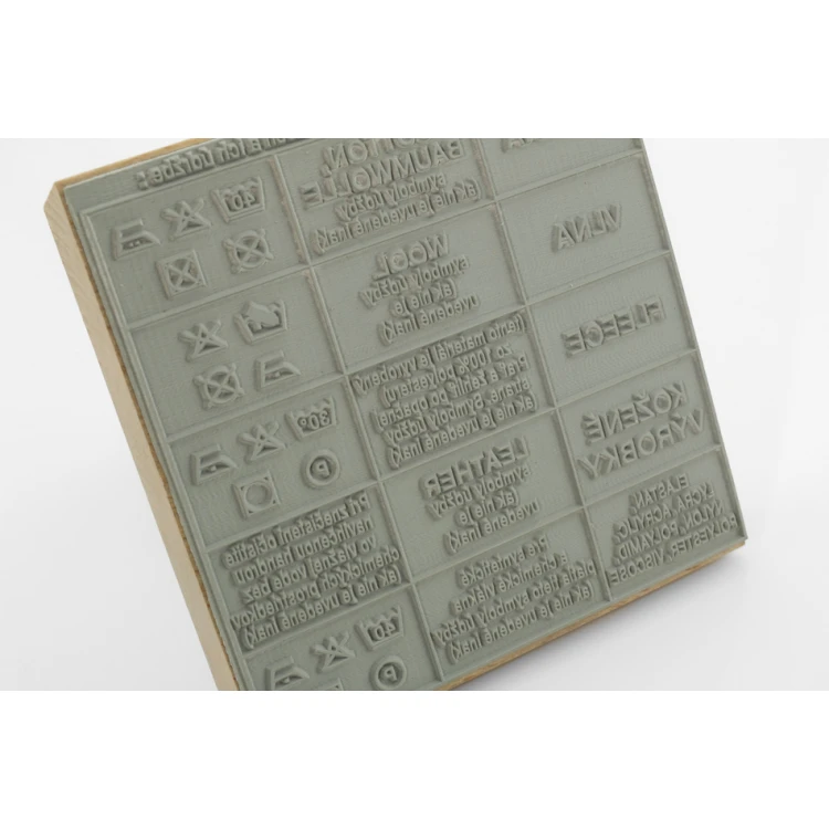 Stempel zum Abdrücken in Tinte - Abdruckmaße: 80x80mm