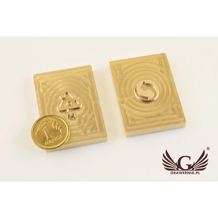 Stempel für Heiß- und Kaltprägung von Logos - Matrizengröße: 25x35mm - CNC