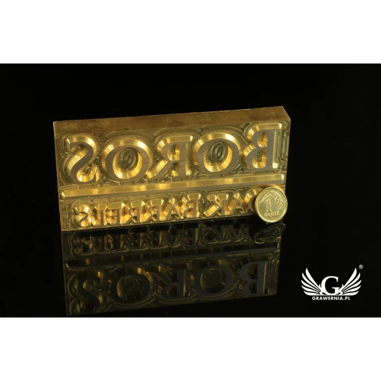 Stampfer zum Prägen von Logos im Heiß- und Kaltverfahren - Matrizengröße: 95x45mm - CNC
