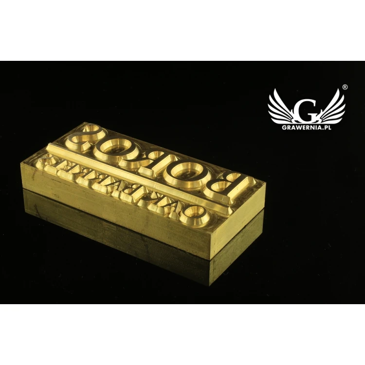 Stampfer zum Prägen von Logos im Heiß- und Kaltverfahren - Matrizengröße: 95x45mm - CNC