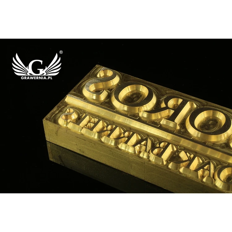Stampfer zum Prägen von Logos im Heiß- und Kaltverfahren - Matrizengröße: 95x45mm - CNC
