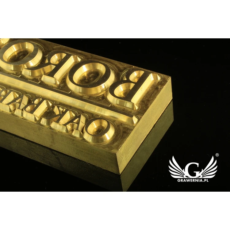 Stampfer zum Prägen von Logos im Heiß- und Kaltverfahren - Matrizengröße: 95x45mm - CNC
