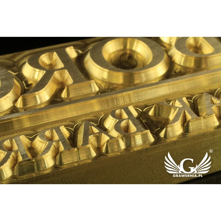Stampfer zum Prägen von Logos im Heiß- und Kaltverfahren - Matrizengröße: 95x45mm - CNC