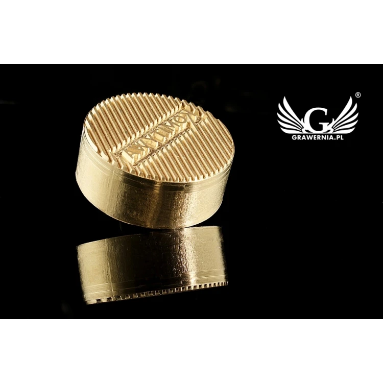 Stempel zum Prägen von Logos im Heiß- und Kaltverfahren - Durchmesser 38mm - CNC