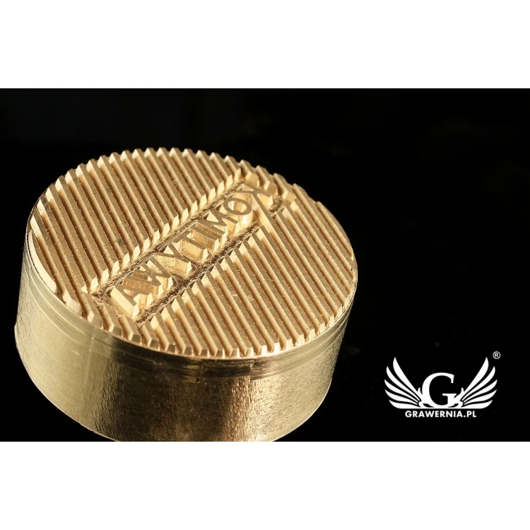 Stempel zum Prägen von Logos im Heiß- und Kaltverfahren - Durchmesser 38mm - CNC