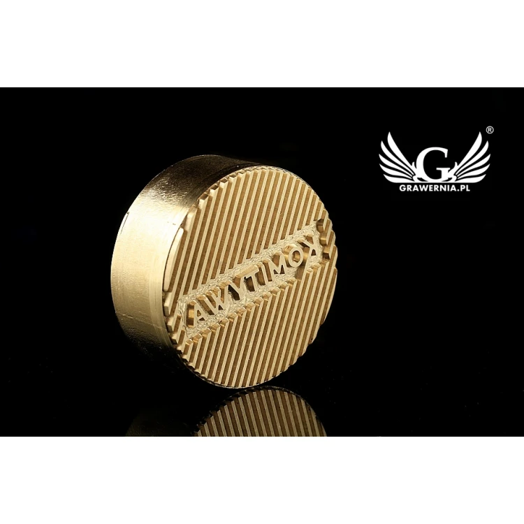 Stempel zum Prägen von Logos im Heiß- und Kaltverfahren - Durchmesser 38mm - CNC