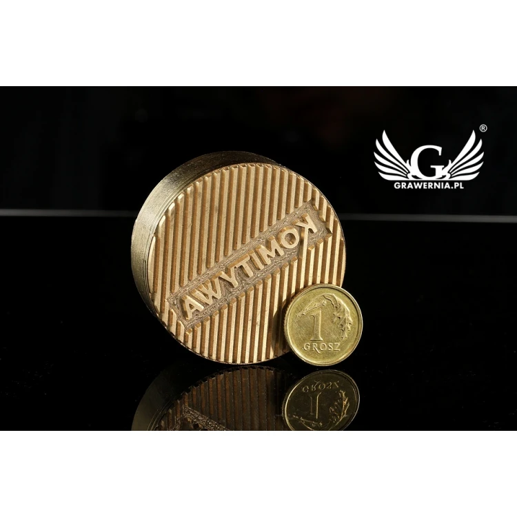 Stempel zum Prägen von Logos im Heiß- und Kaltverfahren - Durchmesser 38mm - CNC