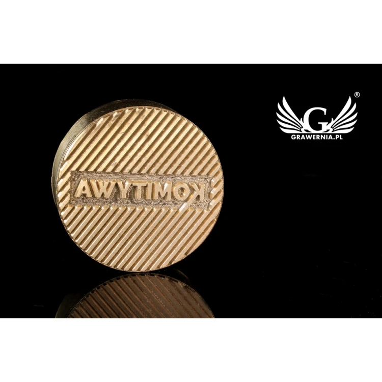 Stempel zum Prägen von Logos im Heiß- und Kaltverfahren - Durchmesser 38mm - CNC